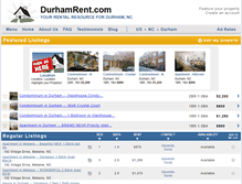 Tablet Screenshot of durhamrent.com